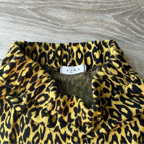 Ring Leopard Knitted Midi Bodycon Skirt Made in Korea - Picture 6 of 11